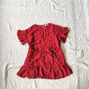 Urban Outfitters Red Ruffle Mini Dress Large L